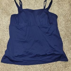 👙"Lands' End" Women's Navy Blue Tankini Top👙